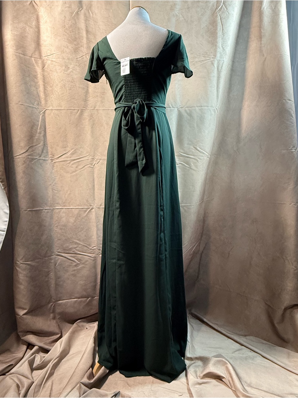 43-bohme Deep Green Square-Neck Maxi Dress - Picture 5 of 6